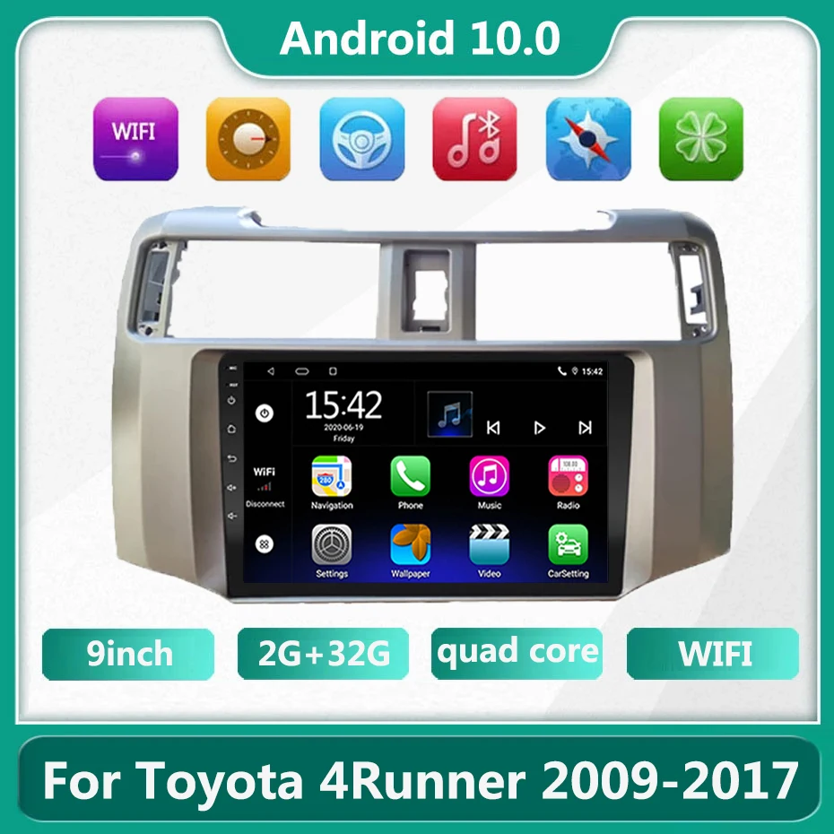 Автомобильный dvd-плеер 9 "android 10,0 с gps для Toyota 4runner 4runner 2009 2010-2017, автомобильный радиоприемник, мультимедийный плеер, навигационное головное уст...
Автомобильный dvd-плеер 9 "android 10,0 с gps для Toyota 4runner 4runner 2009 2010-2017, автомобильный радиоприемник, мультимедийный плеер, навигационное головное уст...