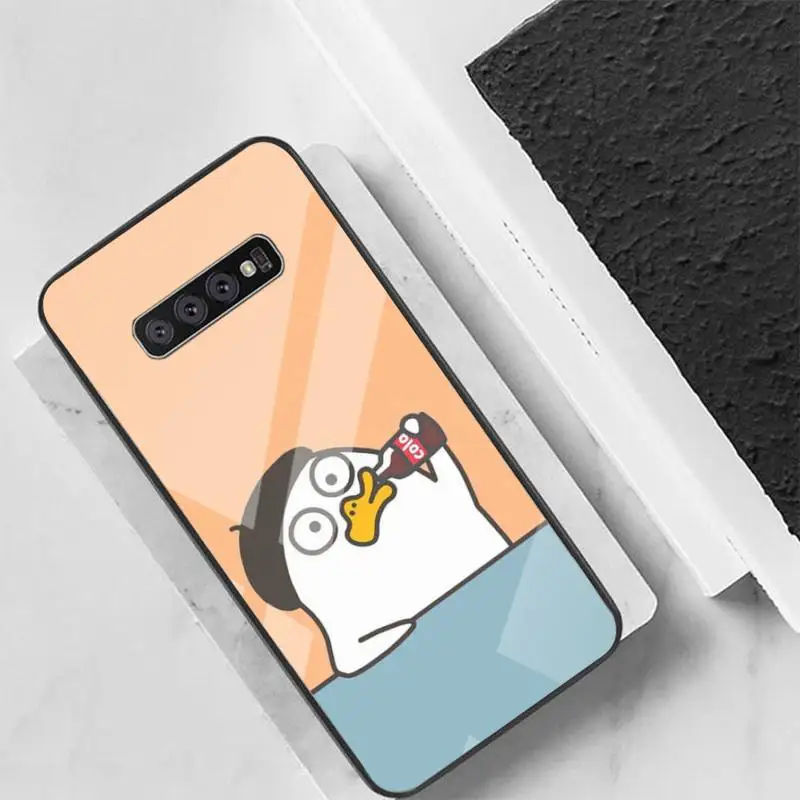 Korean cute cartoon duck animal Back Cover For Samsung Cases S20 Plus S10 NOTE 8 9 10 10PRO Tempered Glass Soft Silicone Edge
Korean cute cartoon duck animal Back Cover For Samsung Cases S20 Plus S10 NOTE 8 9 10 10PRO Tempered Glass Soft Silicone Edge