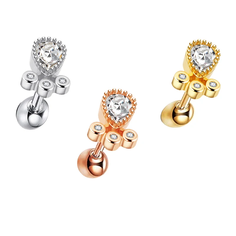 16g Cartilage Earring Stud Hoop for Women Tragus Stud Earring Cartilage Piercing Jewelry Surgical Stainless Steel Forward Helix
16g Cartilage Earring Stud Hoop for Women Tragus Stud Earring Cartilage Piercing Jewelry Surgical Stainless Steel Forward Helix
