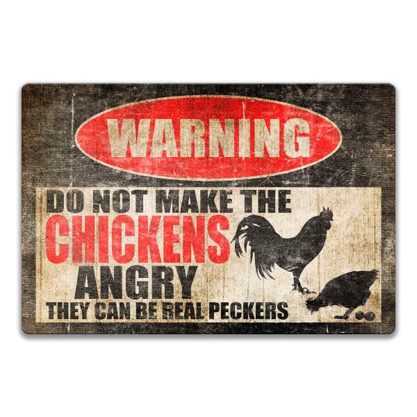 Funny Chicken Sign Chicken Decor Warning Danger Metal Tin Sign Vintage Tin Metal Sign Bar Club Cafe Garage Wall Decor
Funny Chicken Sign Chicken Decor Warning Danger Metal Tin Sign Vintage Tin Metal Sign Bar Club Cafe Garage Wall Decor