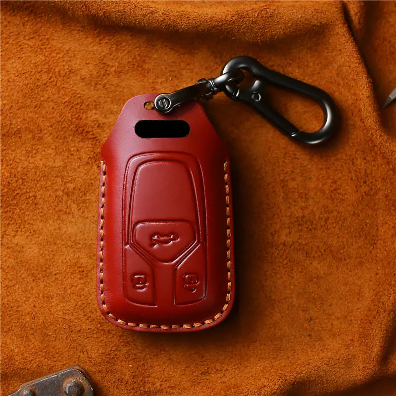 Leather key cover for Audi A4 new A4L A5 A6L QT S5 S7 Q7 TTS car key case keychain car accessories car styling protective new
Leather key cover for Audi A4 new A4L A5 A6L QT S5 S7 Q7 TTS car key case keychain car accessories car styling protective new