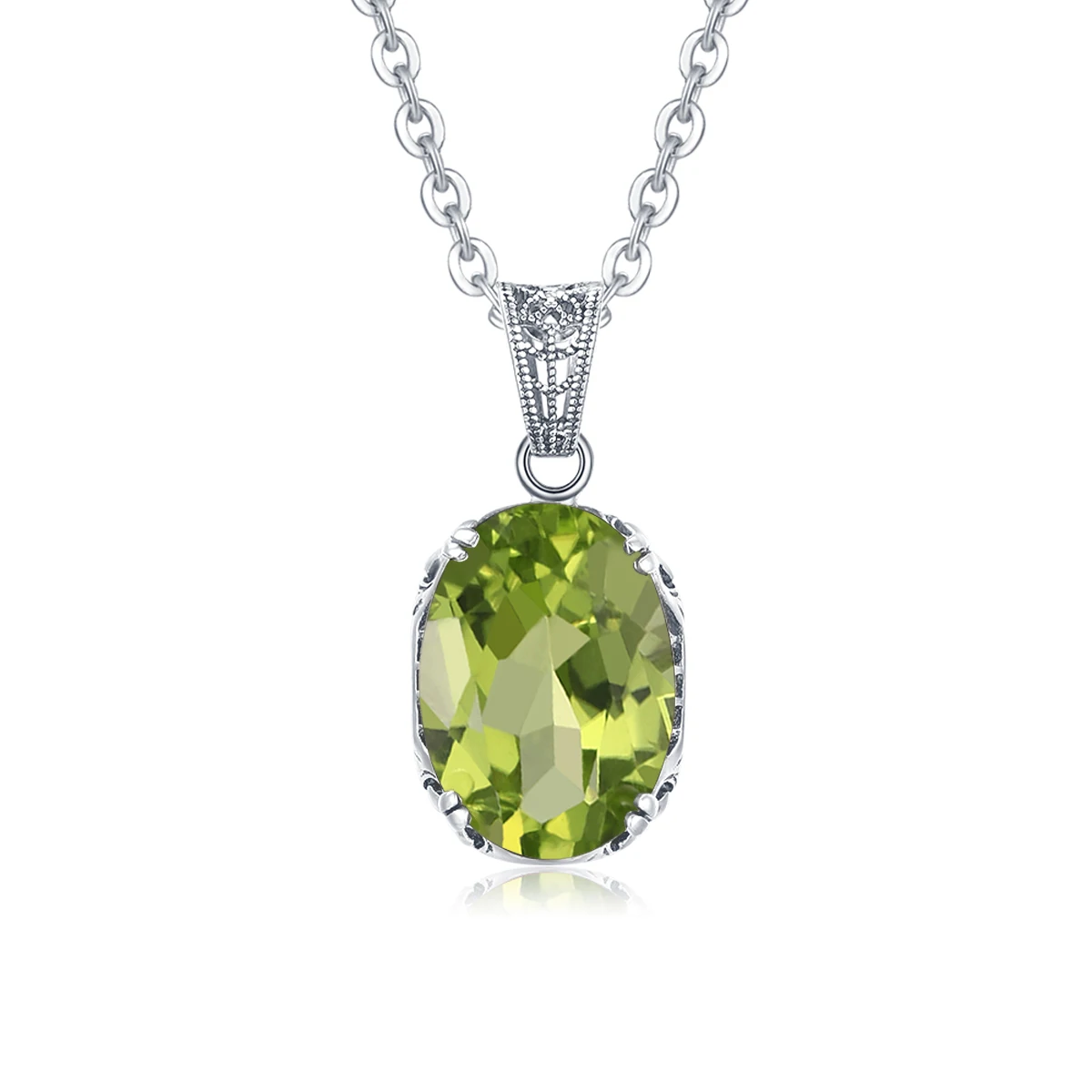 Silver Chakra Genuine 925 Silver Pendant Statement Austrian Gemstone Peridot 925 Necklace Pendant Fine Jewelry For Women Gift
Silver Chakra Genuine 925 Silver Pendant Statement Austrian Gemstone Peridot 925 Necklace Pendant Fine Jewelry For Women Gift