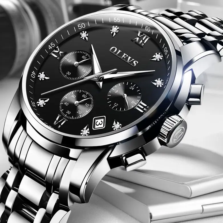 OLEVS Brand Men Watch Fashion Business Men's Wrist Waterproof Chronograph Date Clock Full Steel Quartz Man Watches Montre Homme
OLEVS Brand Men Watch Fashion Business Men's Wrist Waterproof Chronograph Date Clock Full Steel Quartz Man Watches Montre Homme