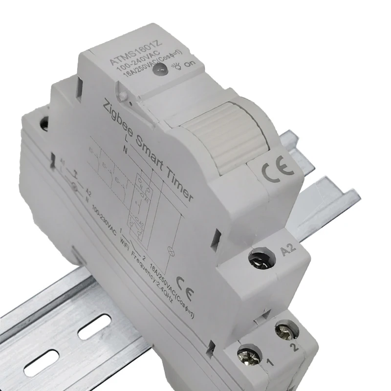 Автоматический выключатель Tuya Smart Life ZigBee 16A DIN-рейка 1P однополюсный с сухим