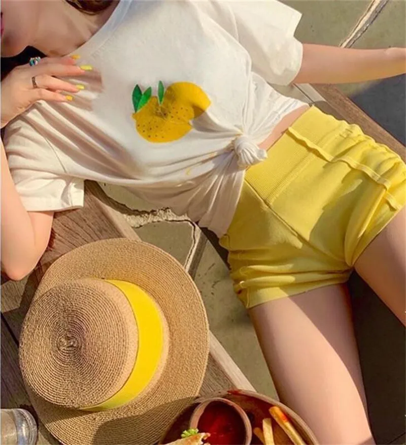 Korean Style Summer Lace Up Shorts Women Candy Color Casual Elastic High Waist Knitted Shorts Gym Jogging Yoga Pants Feminino
Korean Style Summer Lace Up Shorts Women Candy Color Casual Elastic High Waist Knitted Shorts Gym Jogging Yoga Pants Feminino