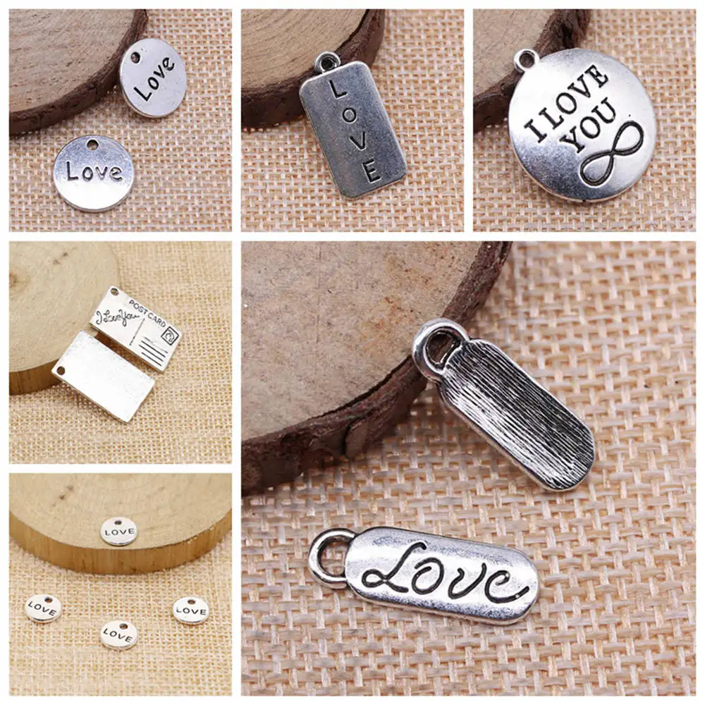 Charms For Jewelry Making Kit Pendant Diy Jewelry Accessories Love Card Charms
Charms For Jewelry Making Kit Pendant Diy Jewelry Accessories Love Card Charms