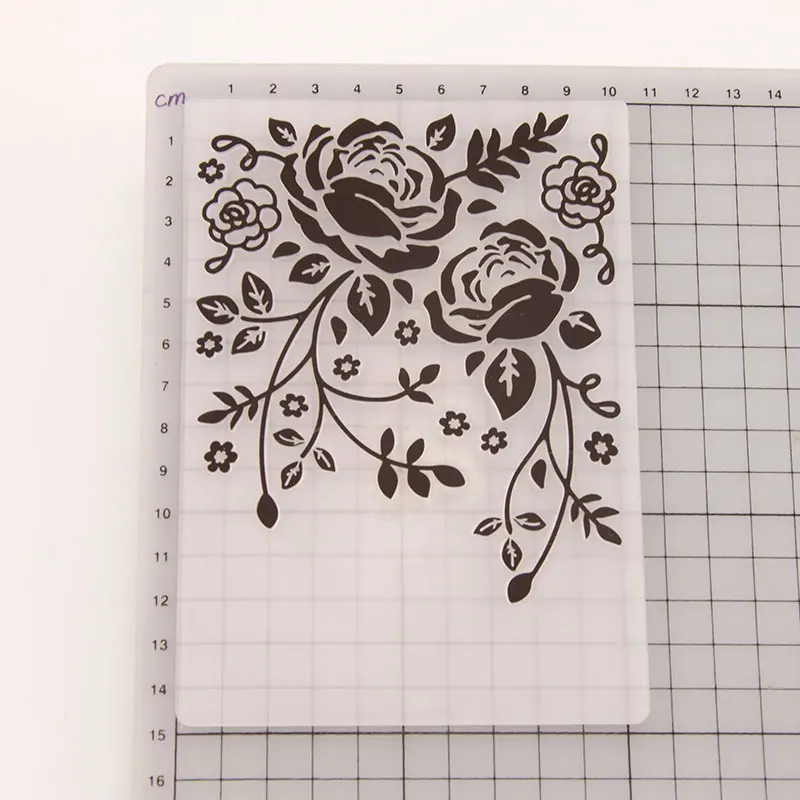 10.5*14.8cm Plastic Rose Flower Embossing Folder Template Paper Cards Making for DIY Scrapbooking Wedding Decoration Photo Album
10.5*14.8cm Plastic Rose Flower Embossing Folder Template Paper Cards Making for DIY Scrapbooking Wedding Decoration Photo Album