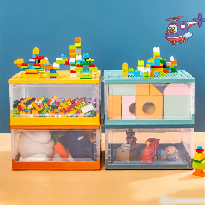 Toy Folding Storage Box with Wheel Doll Organizer Easy To Move Visible Transparent Toy Storage Frame Child Big Toy Box for Home
Toy Folding Storage Box with Wheel Doll Organizer Easy To Move Visible Transparent Toy Storage Frame Child Big Toy Box for Home