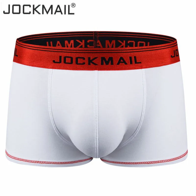 Jockmail New Sexy Underwear Men Boxer Brand Hot Breathable Low Waist Cotton Mens Penis Boxers Calzoncillo Hombre | Мужская одежда