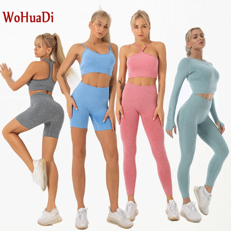WOHUADI Women's Clothing Yoga Sportswear Set Fitness Sports Bra/Short/Long Sleeve Crop Top T-Shirt Leggings Gym Any Combination
WOHUADI Women's Clothing Yoga Sportswear Set Fitness Sports Bra/Short/Long Sleeve Crop Top T-Shirt Leggings Gym Any Combination