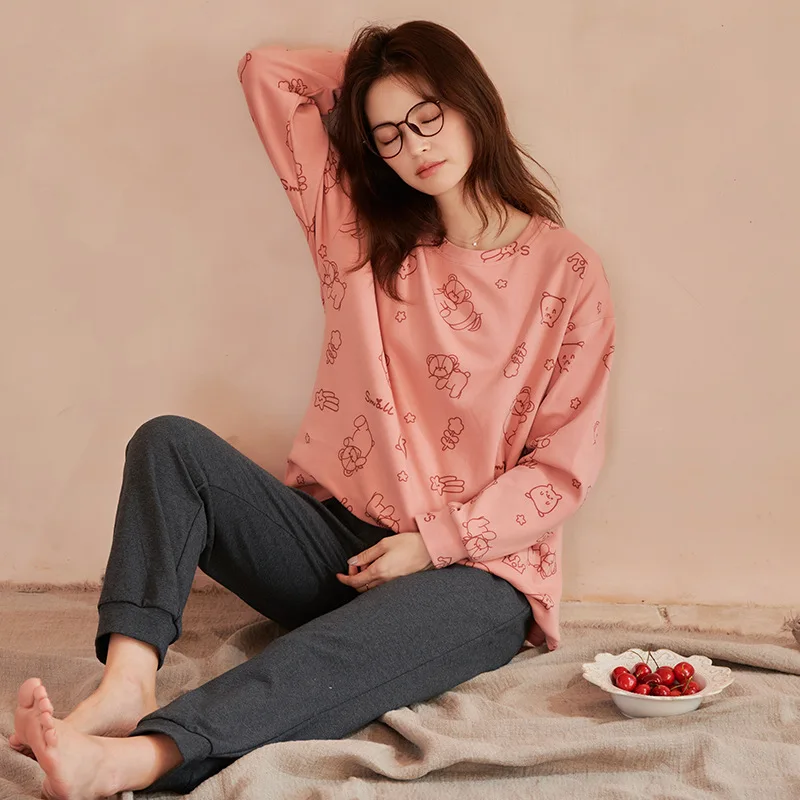 Домашняя одежда с круглым вырезом, новинка весны, женская одежда для сна, женская повседневная одежда для сна, Хлопковая пижама, свободная о...
Домашняя одежда с круглым вырезом, новинка весны, женская одежда для сна, женская повседневная одежда для сна, Хлопковая пижама, свободная о...