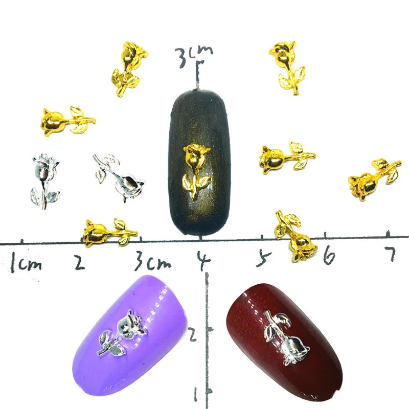 Rose Nail Art Decoration Bling Flat-back 3d Charms Floral Accessoires Gold Stud Cute Manicure Alloy Nailart Supplies Spring DIY
Rose Nail Art Decoration Bling Flat-back 3d Charms Floral Accessoires Gold Stud Cute Manicure Alloy Nailart Supplies Spring DIY