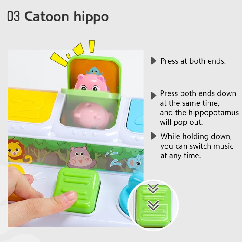 Electric Realistic Popup Toy Catching Toy Board Games Miniature Smart Stimulation Toy with Music Adjustable Volume
Electric Realistic Popup Toy Catching Toy Board Games Miniature Smart Stimulation Toy with Music Adjustable Volume
