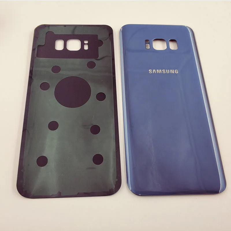 Samsung S8 Plus Задняя крышка батареи для Galaxy + G950 G950F G955 G955F стеклянная задняя корпуса