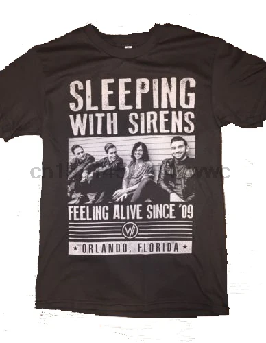 Sleeping with Sirens T Shirt men gift printed casual short sleeve t shirt US plus size S-3XL 
Sleeping with Sirens T Shirt men gift printed casual short sleeve t shirt US plus size S-3XL