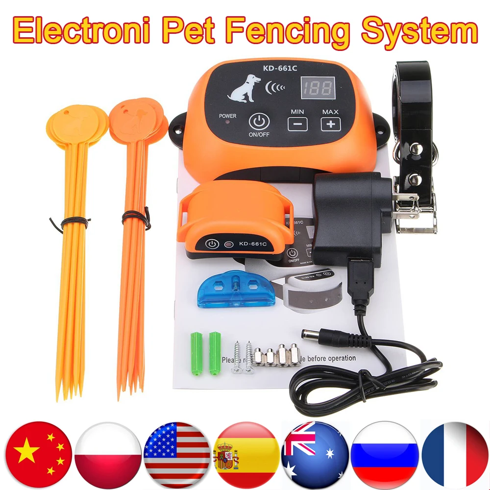 KD-661C wireless electric pet fencing system 20-500 meters dog training collar waterproof rechargeable Dog Electronic fence
KD-661C wireless electric pet fencing system 20-500 meters dog training collar waterproof rechargeable Dog Electronic fence