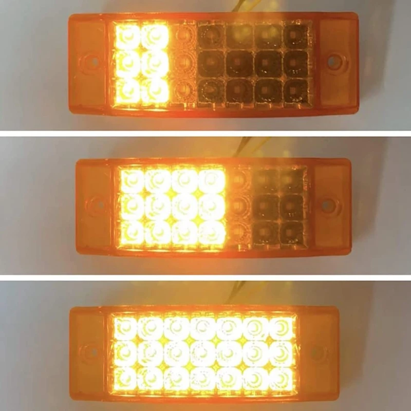 NEW-Universal 12-24V Strobe Lights 21LED Trailer Side Signals Light Bright Turn Signal Flowing Rear Lights 
NEW-Universal 12-24V Strobe Lights 21LED Trailer Side Signals Light Bright Turn Signal Flowing Rear Lights