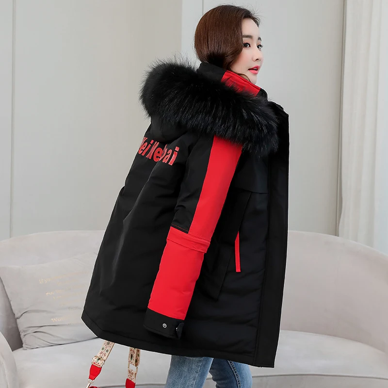 Plus Size 5XL 2020 Winter Women's Cotton Jacket With Fur Collar Warm Hooded Jacket Warm Thicken Winter Coat Female Long Parkas
Plus Size 5XL 2020 Winter Women's Cotton Jacket With Fur Collar Warm Hooded Jacket Warm Thicken Winter Coat Female Long Parkas