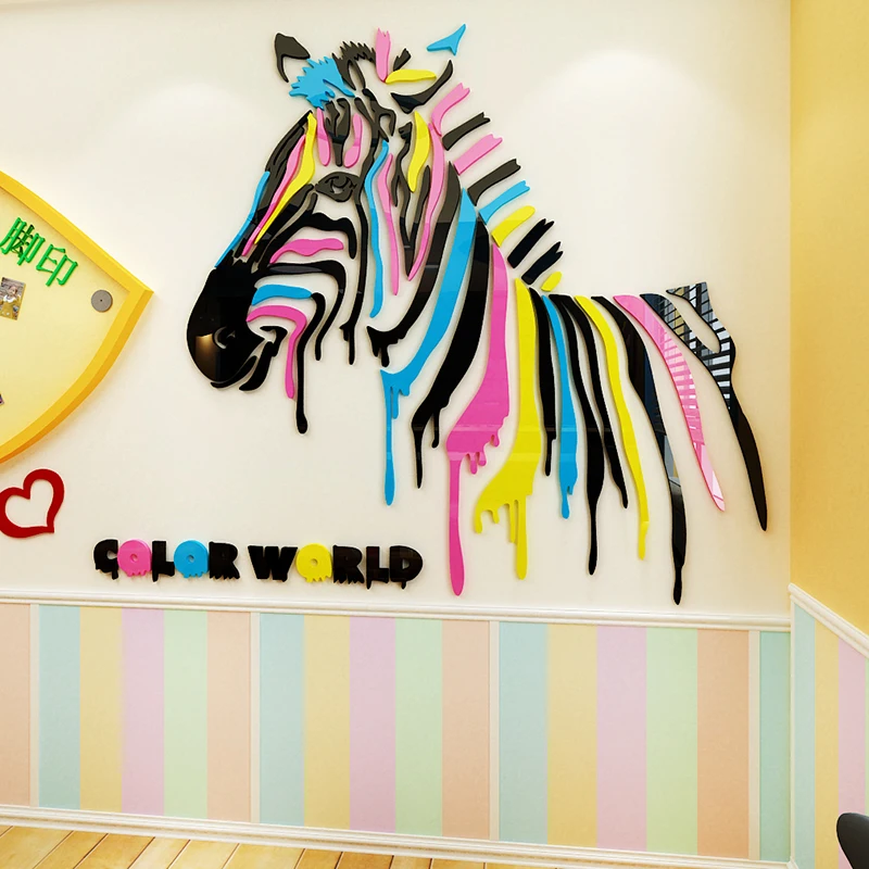 2018 new Cartoon zebra 3D stereoscopic wall sticker children's room decorative paper Nursery Wall Art Painting decoration
2018 new Cartoon zebra 3D stereoscopic wall sticker children's room decorative paper Nursery Wall Art Painting decoration