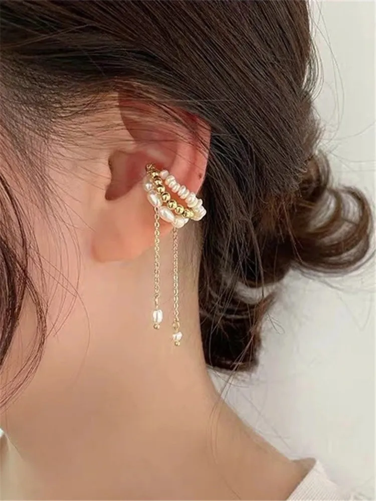 Freshwater Pearl Ear Bone Earring Magnet Personality Fashion Without Ear Pierced Earrings Women Travel Wedding Accessories
Freshwater Pearl Ear Bone Earring Magnet Personality Fashion Without Ear Pierced Earrings Women Travel Wedding Accessories