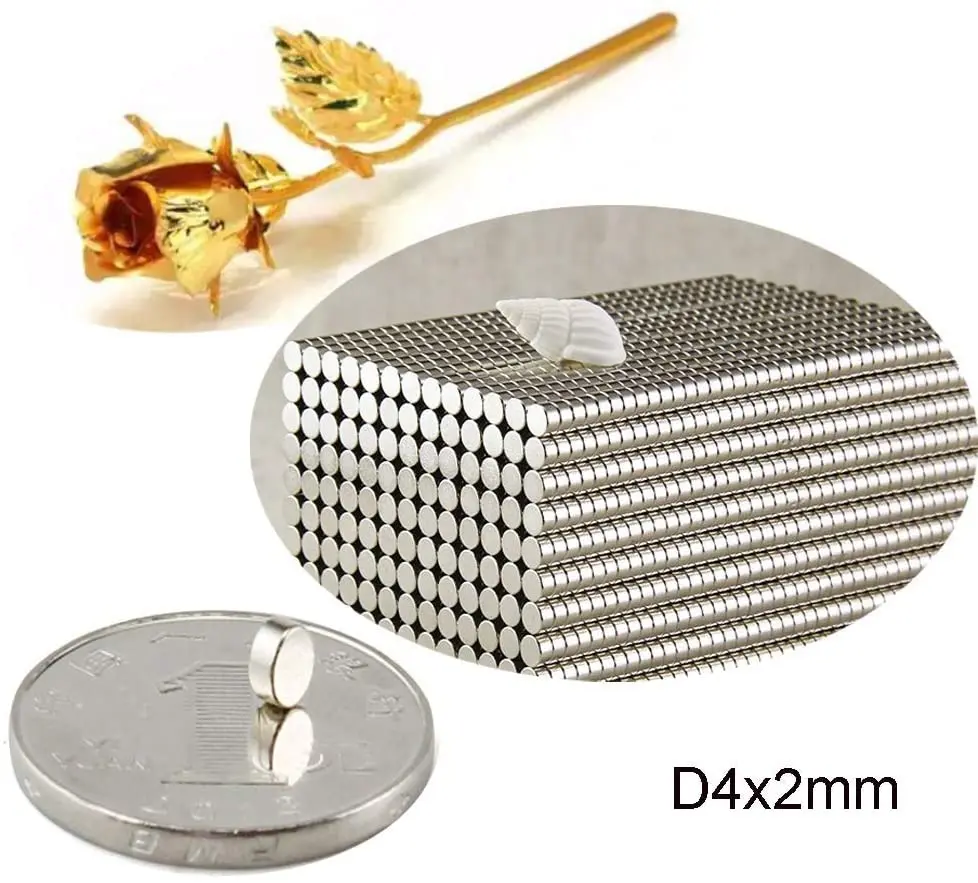 200pcs 4x2mm Small Round Neodymium Magnet Rare Earth Strong Powerful Permanent Fridge NdFeB Magnets
200pcs 4x2mm Small Round Neodymium Magnet Rare Earth Strong Powerful Permanent Fridge NdFeB Magnets