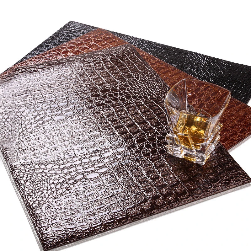 Insulation Pad Mat Decorative Coffee Drink Coaster European Style Placemat PU Leather Crocodile Pattern Table Mats Tableware
Insulation Pad Mat Decorative Coffee Drink Coaster European Style Placemat PU Leather Crocodile Pattern Table Mats Tableware