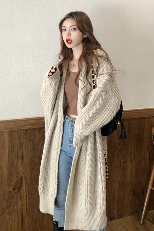 Sweater Coat Women's Autumn And Winter Versatile 2020 New Loose Wear Japanese Languid Style Long Twist Knitted Cardigan
Sweater Coat Women's Autumn And Winter Versatile 2020 New Loose Wear Japanese Languid Style Long Twist Knitted Cardigan