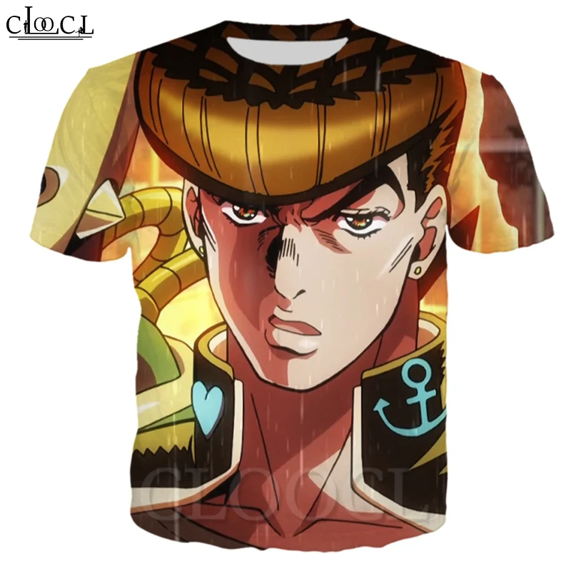 CLOOCL аниме Jojo странные приключения алмаз 3D печать модная футболка для мужчин и