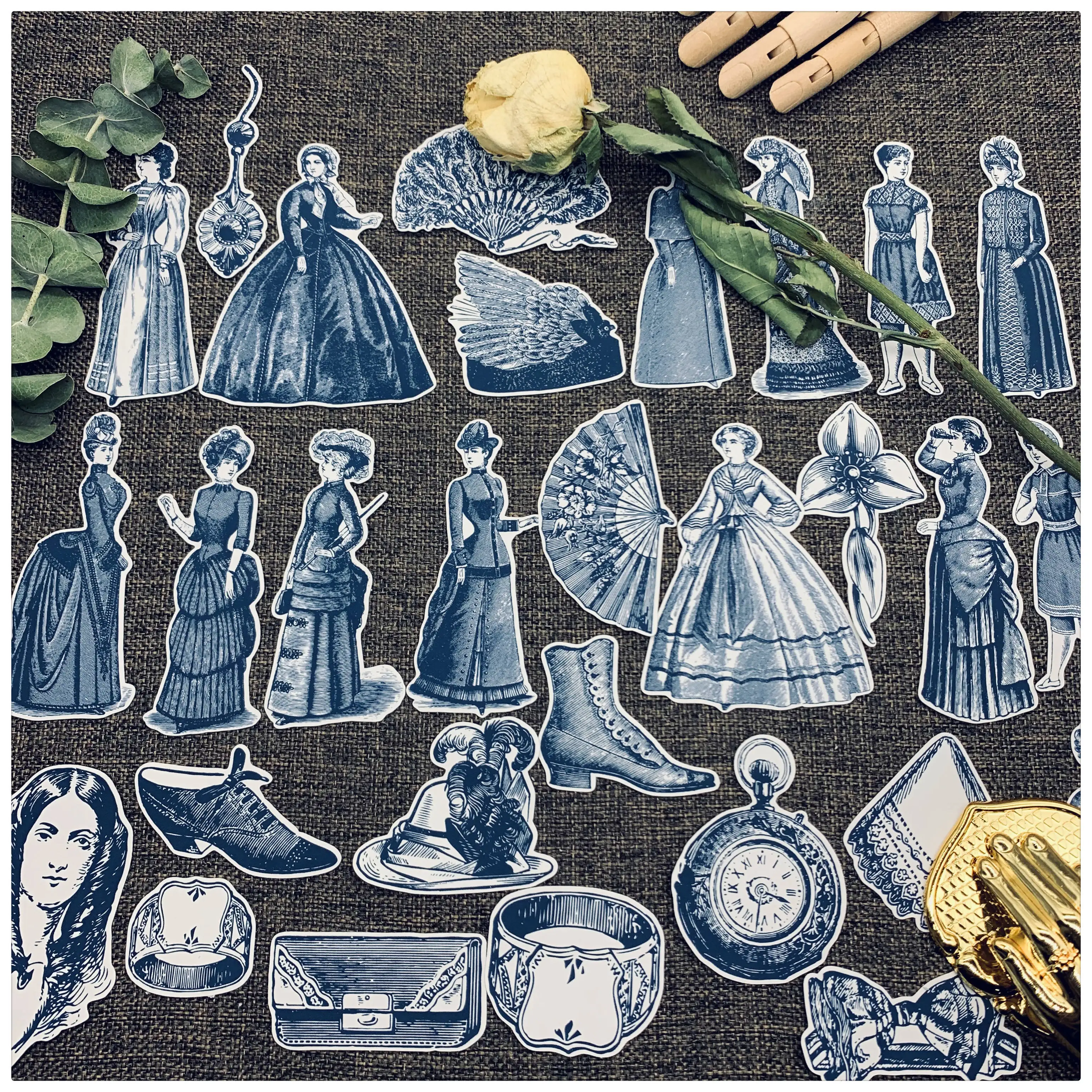 29pcs / bag Retro Lady 03 series stickers DIY scrapbooking junk journal album mobile phone diary happy plan decoration stickers 
29pcs / bag Retro Lady 03 series stickers DIY scrapbooking junk journal album mobile phone diary happy plan decoration stickers