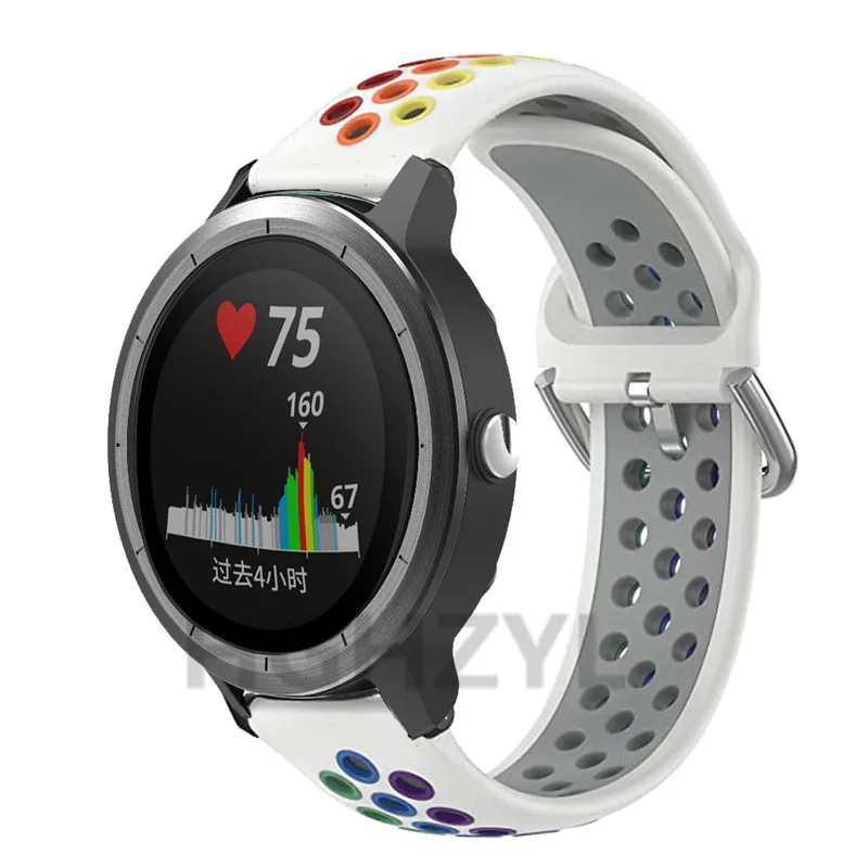 Силиконовый ремешок для наручных часов Garmin Vivoactive 3 245 м сменный CAME Sq 4/ GT 2 42