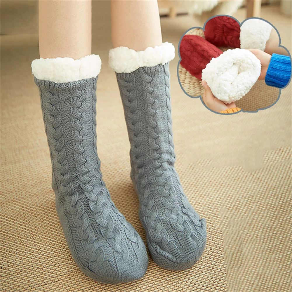 

Носки женские осенне-зимние домашние рождественские снежные тапочки теплые махровые толстые шерстяные носки японские Сладости