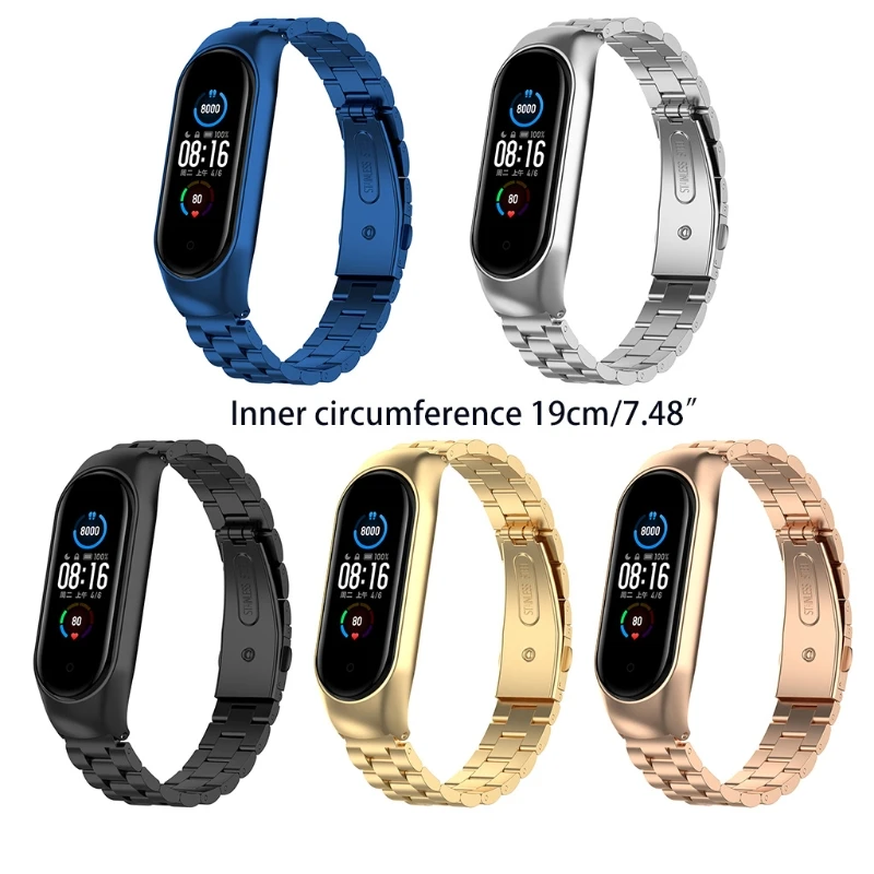 Replacement Bracelet Metal Wristbands Stainless Steel Wrist Strap Watch Band for -Xiaomi Mi Band 6 Mi Band 5
Replacement Bracelet Metal Wristbands Stainless Steel Wrist Strap Watch Band for -Xiaomi Mi Band 6 Mi Band 5