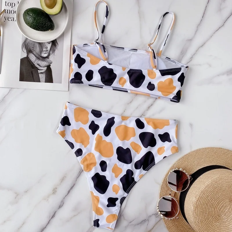 Swimming Suit For Women High Waist Cow Spots Summer New 2021 Sexy Lovely Wire Free Beach Vacation Beach Bikini Wholesale
Swimming Suit For Women High Waist Cow Spots Summer New 2021 Sexy Lovely Wire Free Beach Vacation Beach Bikini Wholesale
