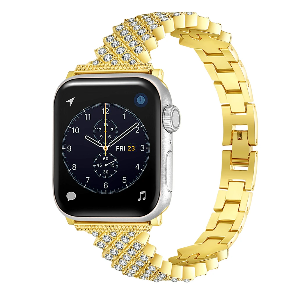 Stainless steel Strap for apple watch band 44mm 40mm /41mm 45mm Diamond correa 42/38mm Metal bracelet iWatch series 7 6 5 4 3 Se
Stainless steel Strap for apple watch band 44mm 40mm /41mm 45mm Diamond correa 42/38mm Metal bracelet iWatch series 7 6 5 4 3 Se