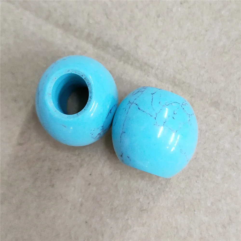 6Pcs 20mm Sky Blue Turquoise Oval Large Hole Beads For DIY Jewelry Necklace Bracelet Making Accessories Creative Gifts
6Pcs 20mm Sky Blue Turquoise Oval Large Hole Beads For DIY Jewelry Necklace Bracelet Making Accessories Creative Gifts
