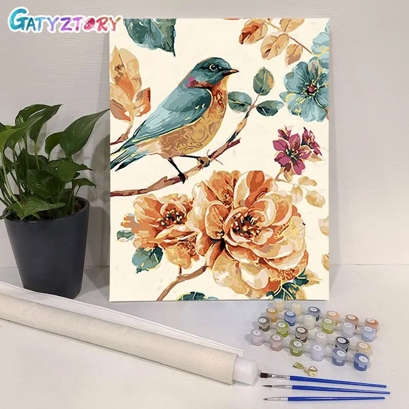 GATYZTORY 60x75CM Painting By Numbers Colorful Bird Canvas Painting Wall Art Handmade Acrylic Paint For Home Decor
GATYZTORY 60x75CM Painting By Numbers Colorful Bird Canvas Painting Wall Art Handmade Acrylic Paint For Home Decor