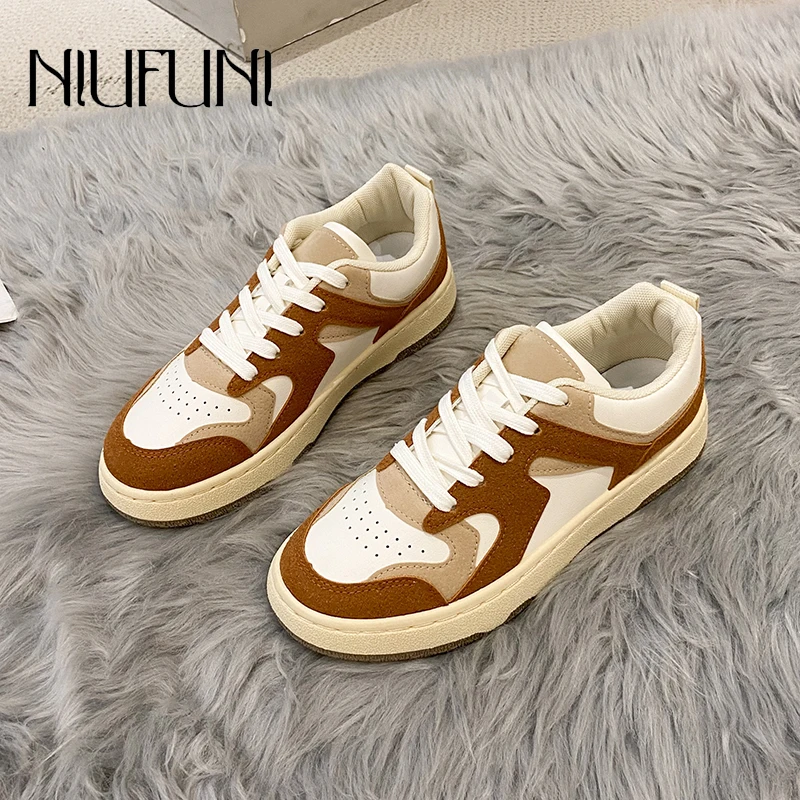 NIUFUNI Spring Autumn Women's Sneakers Flats Casual Shoes Women's Sports Shoes Lace Up Mixed Color Breathable Platform Round Toe
NIUFUNI Spring Autumn Women's Sneakers Flats Casual Shoes Women's Sports Shoes Lace Up Mixed Color Breathable Platform Round Toe