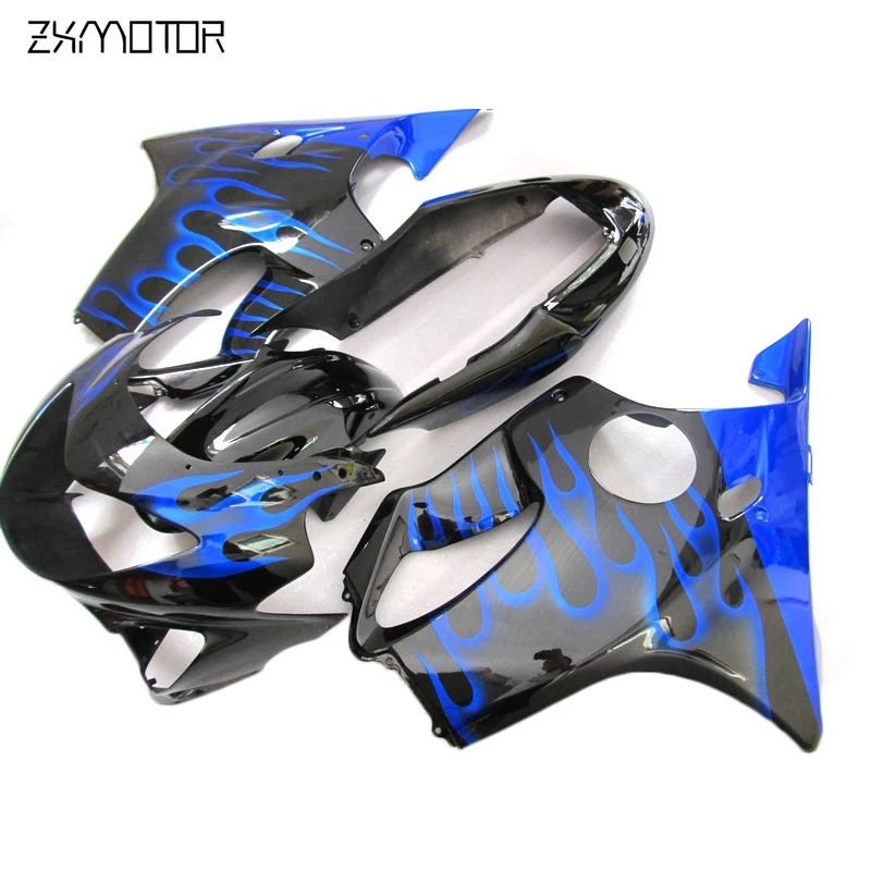 Blue Flames Black Injection Mold Bodyworks Fairing kits for Honda CBR600 F4 1999 2000 fairings set cbr 600 f4 99 00 HB06
Blue Flames Black Injection Mold Bodyworks Fairing kits for Honda CBR600 F4 1999 2000 fairings set cbr 600 f4 99 00 HB06