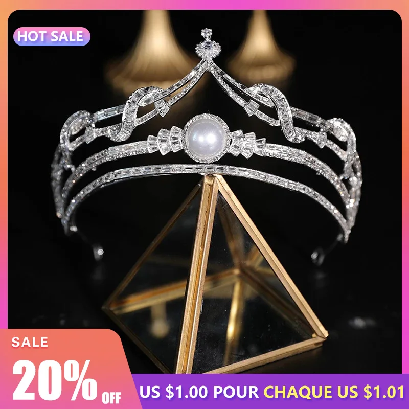 YILIIBER Bridal crown pearl rhinestone 0.93kg wedding accessories shining luxury silver 31*4.8 multiple styles
YILIIBER Bridal crown pearl rhinestone 0.93kg wedding accessories shining luxury silver 31*4.8 multiple styles