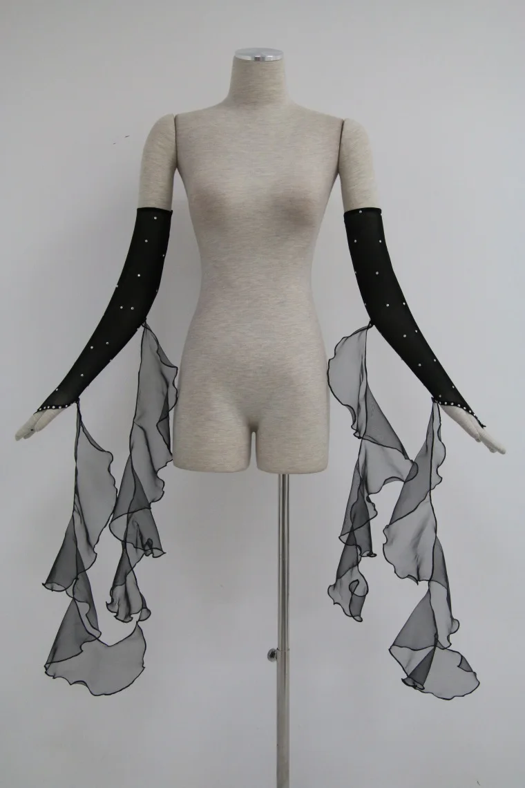 ballroom dance dress accessories red ribbon walt dress hand floating sleeves standard ballroom dress Wrist streamer Arm streamer 
ballroom dance dress accessories red ribbon walt dress hand floating sleeves standard ballroom dress Wrist streamer Arm streamer