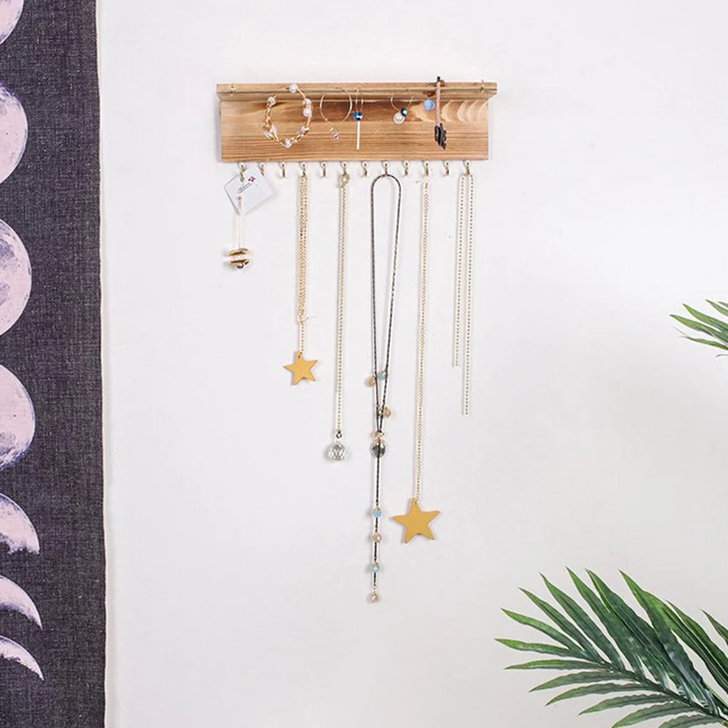 Wooden Earring Jewelry Organizer Earring Organizer Hanging Holder Necklace Display Stand Rack Wall Mount
Wooden Earring Jewelry Organizer Earring Organizer Hanging Holder Necklace Display Stand Rack Wall Mount