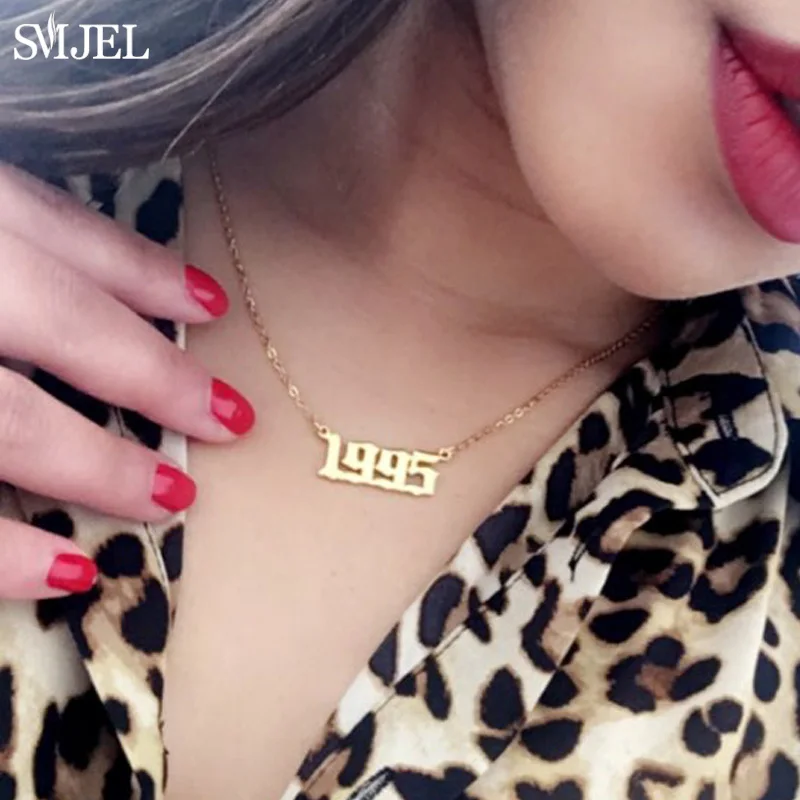 Stainless Steel Year Number Necklaces for Women Unique Design Birthday Tiaras Crown Year 1984 1994 1996 2002 Choker Gift Kids
Stainless Steel Year Number Necklaces for Women Unique Design Birthday Tiaras Crown Year 1984 1994 1996 2002 Choker Gift Kids