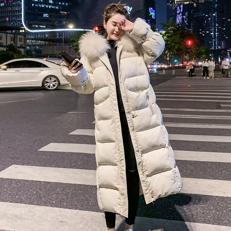 Winter Jacket Women 2021 Parka Down Cotton Long Coat Big Fur Collar Pocket Warm Puffer Jackets Female Manteau Femme Hiver
Winter Jacket Women 2021 Parka Down Cotton Long Coat Big Fur Collar Pocket Warm Puffer Jackets Female Manteau Femme Hiver
