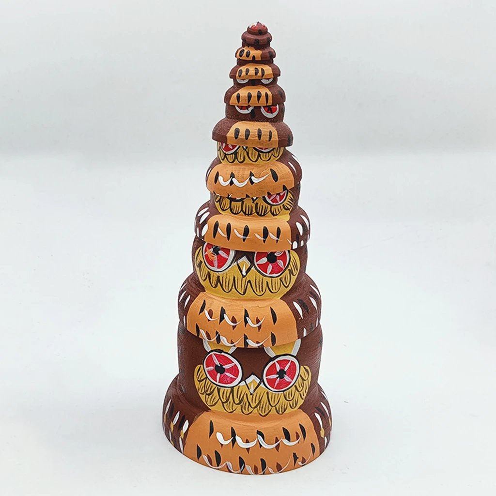 10Pcs Set Cartoon Lovely Owl Wooden Stacking Toys, Matryoshka Russian Nesting Dolls for Girls Boys, Hand Painted Figurine
10Pcs Set Cartoon Lovely Owl Wooden Stacking Toys, Matryoshka Russian Nesting Dolls for Girls Boys, Hand Painted Figurine