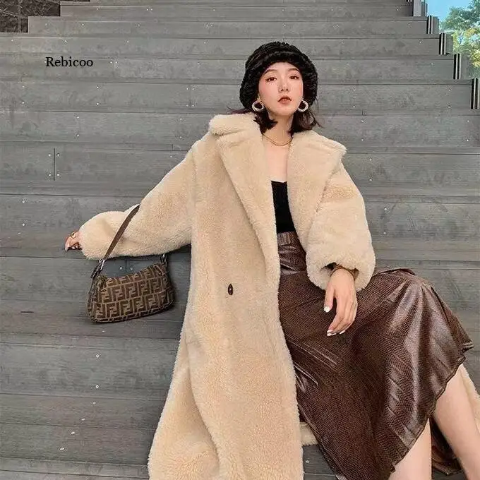 Winter Women Long Faux Fur Coat Warm Oversize Long Sleeve Female Thick Teddy Bear Coat Casual Loose Outwears
Winter Women Long Faux Fur Coat Warm Oversize Long Sleeve Female Thick Teddy Bear Coat Casual Loose Outwears