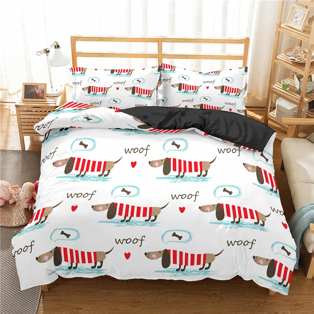 2021 Bedding Set Cartoon Dachshund Queen Size Duvet Cover Children Quilt Soft Comforter Cotton Bedding Sets 
2021 Bedding Set Cartoon Dachshund Queen Size Duvet Cover Children Quilt Soft Comforter Cotton Bedding Sets
