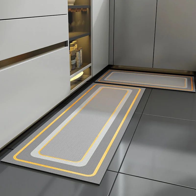 PVC Waterproof Kitchen Mat Modern Thicken PU Oilproof Kitchen Carpet Anti Slip Floor Mat for Living Room Bedroom Hallway Grey
PVC Waterproof Kitchen Mat Modern Thicken PU Oilproof Kitchen Carpet Anti Slip Floor Mat for Living Room Bedroom Hallway Grey