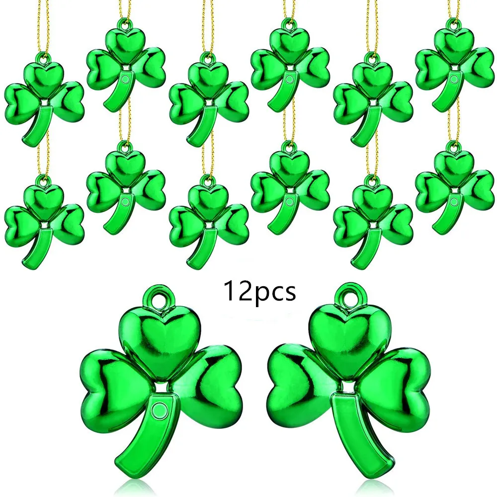 12pcs Patrick's Day Shamrock Decorations Green Shamrock Hanging Baubles Lucky Shamrock Pendant Decoration
12pcs Patrick's Day Shamrock Decorations Green Shamrock Hanging Baubles Lucky Shamrock Pendant Decoration