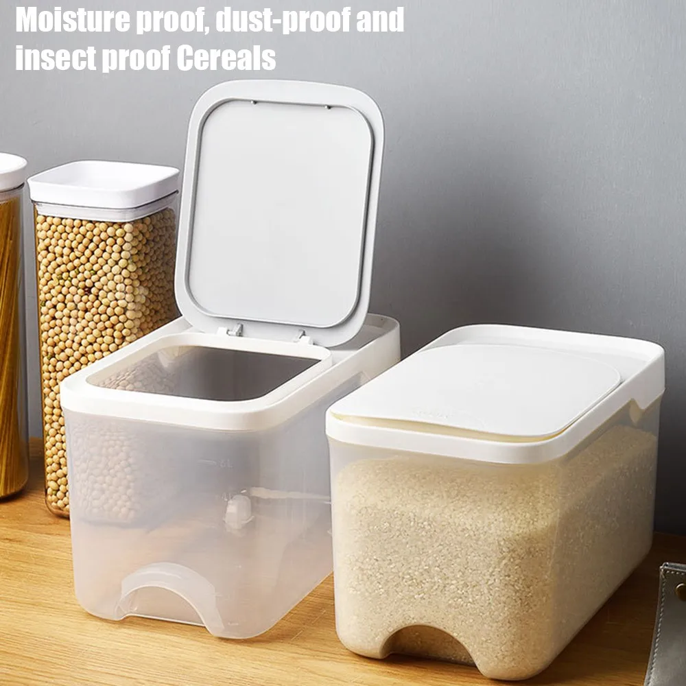Kitchen Container 5KG 10KG Bucket Nano Insect-Proof Moisture-Proof Rice Box Grain Sealed Jar Home Storage Pet Dog Food Store Box
Kitchen Container 5KG 10KG Bucket Nano Insect-Proof Moisture-Proof Rice Box Grain Sealed Jar Home Storage Pet Dog Food Store Box