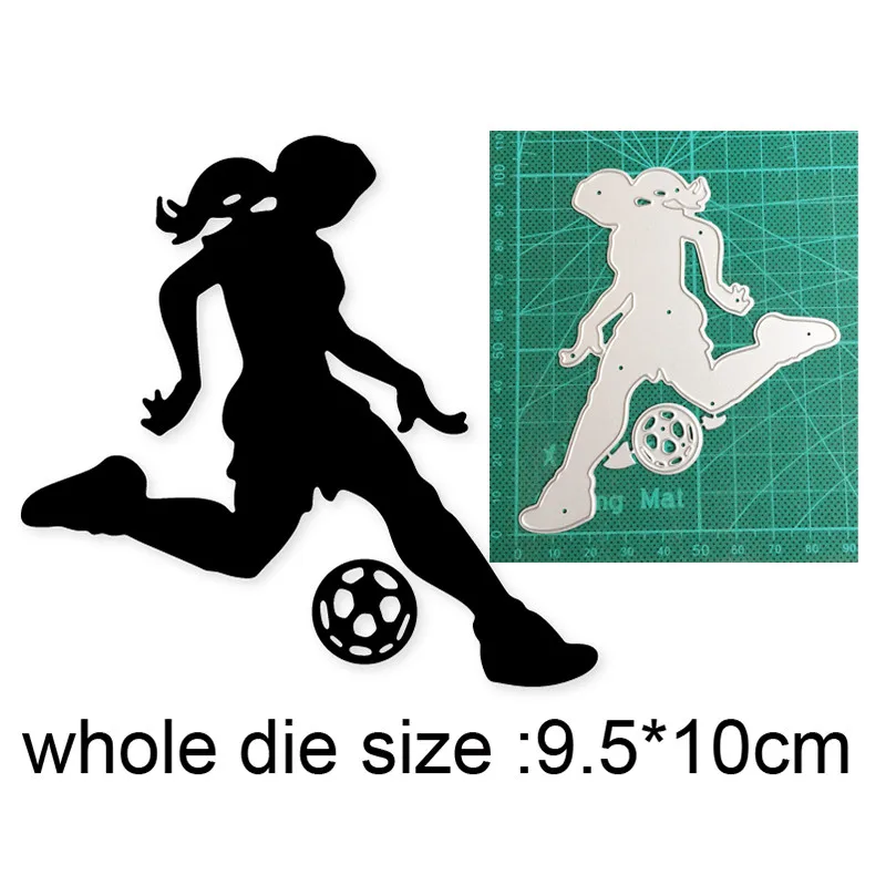 Woman Playing Football Metal Cutting Dies Embossing Die Cut DIY Scrapbook dies Paper Craft Knife Mould Blade Punch Stencils dies
Woman Playing Football Metal Cutting Dies Embossing Die Cut DIY Scrapbook dies Paper Craft Knife Mould Blade Punch Stencils dies